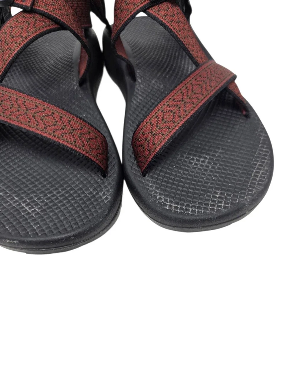 Chaco Men's Z/1 Classic Crossover Strap Sandal Burgundy Size 10